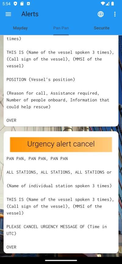 Distress Alert Cancel