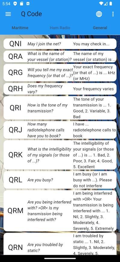 Ham Radio Q Code